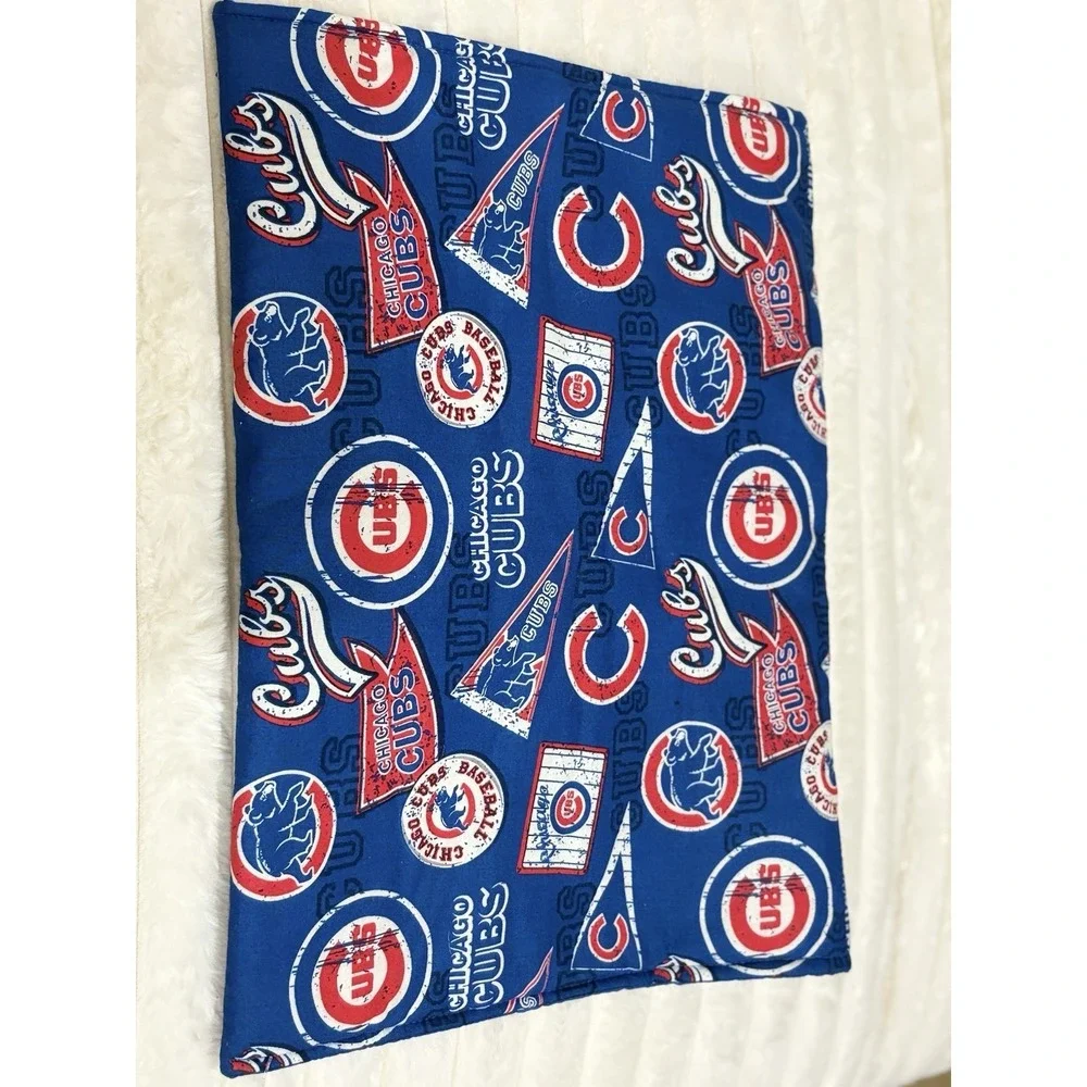 Handmade Chicago Cubs Padded Organizer Pouch